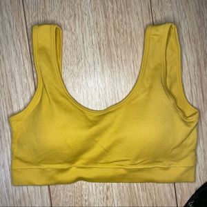 2/$35 NWOT Small Mustard Yellow bra top